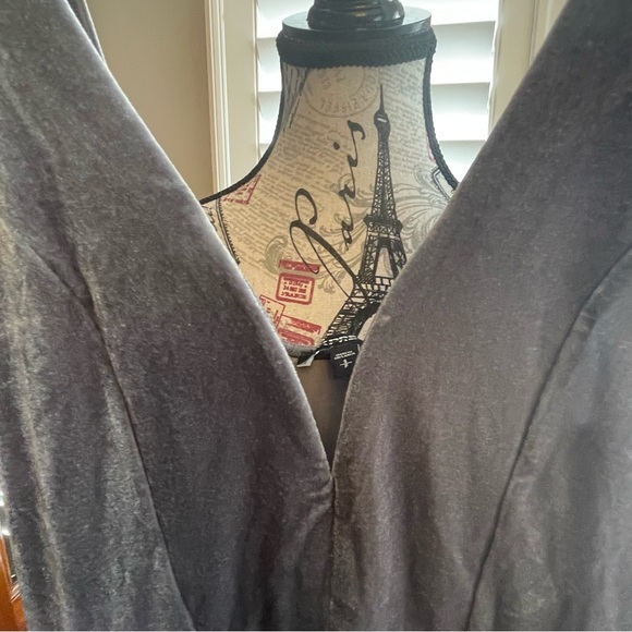 Express Velvet Gray Mini Dress - Picture 8 of 8